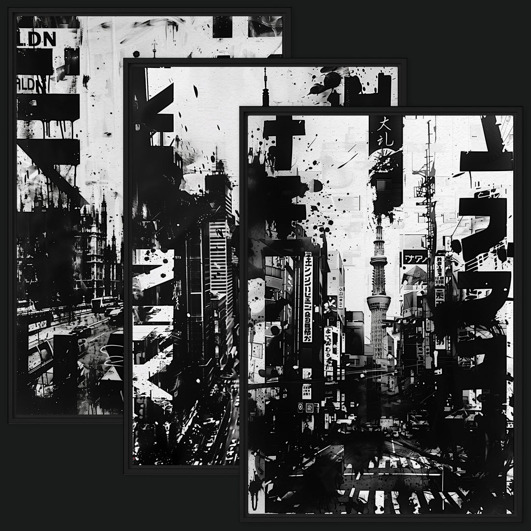 Metropolis Collection | 3-Piece City Wall Art – Percept Helsinki